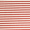 Yarn Dyed Stripe Terracotta Red & White Cotton Jersey Fabric 150cm Wide