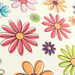 Sketchy Flowers Cotton Jersey Fabric 148cm Wide