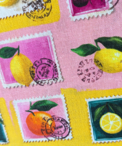 Fruit Stamps Digital Print Cotton Fabric 140cm Wide