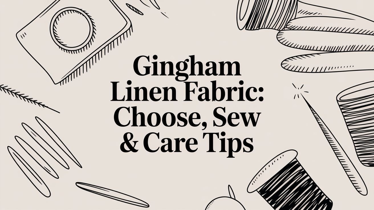 Gingham Linen Fabric: Choose, Sew & Care Tips 14
