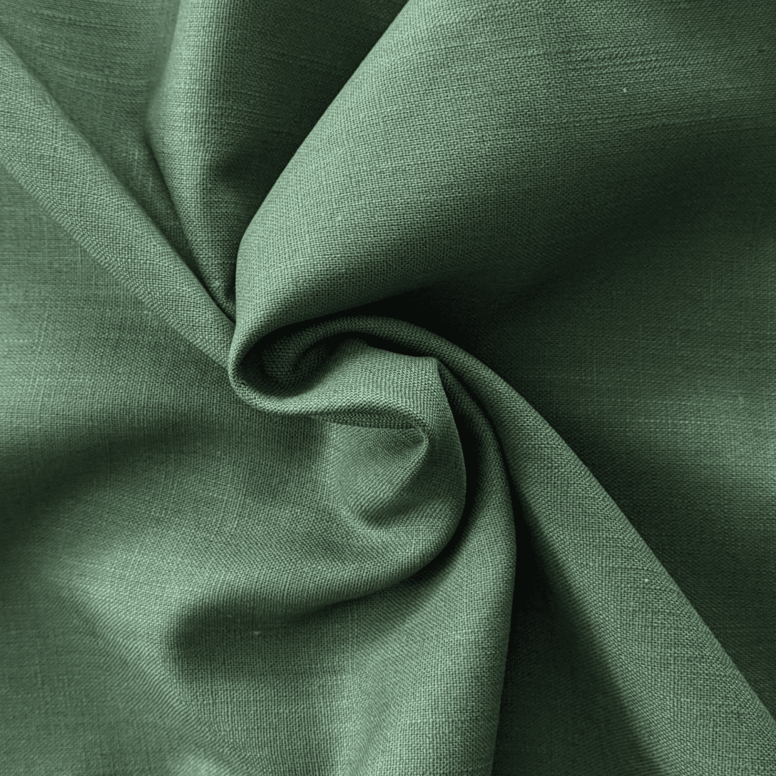 Olive Green Washed Linen Fabric 100% Linen Breathable Dress Material 136cm Wide