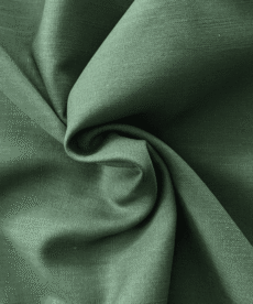 Olive Green Washed Linen Fabric 100% Linen Breathable Dress Material 136cm Wide