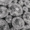 Disco Balls Digital Print Cotton Fabric 140cm Wide
