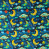 Embroidered, Quilted Night Time Digital Print Cotton Fabric 140cm Wide