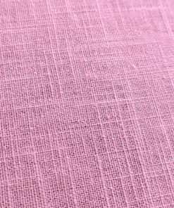 Rose Pink Washed Linen Fabric 100% Linen Breathable Dress Material 136cm Wide