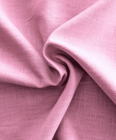 Rose Pink Washed Linen Fabric 100% Linen Breathable Dress Material 136cm Wide
