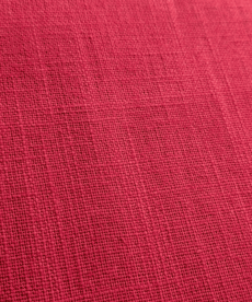 Red Washed Linen Fabric 100% Linen Breathable Dress Material 136cm Wide