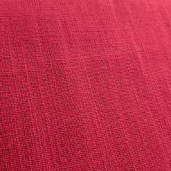 Red Washed Linen Fabric 100% Linen Breathable Dress Material 136cm Wide