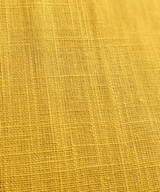 Yellow Gold Washed Linen Fabric 100% Linen Breathable Dress Material 136cm Wide