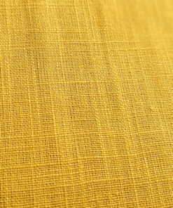 Yellow Gold Washed Linen Fabric 100% Linen Breathable Dress Material 136cm Wide