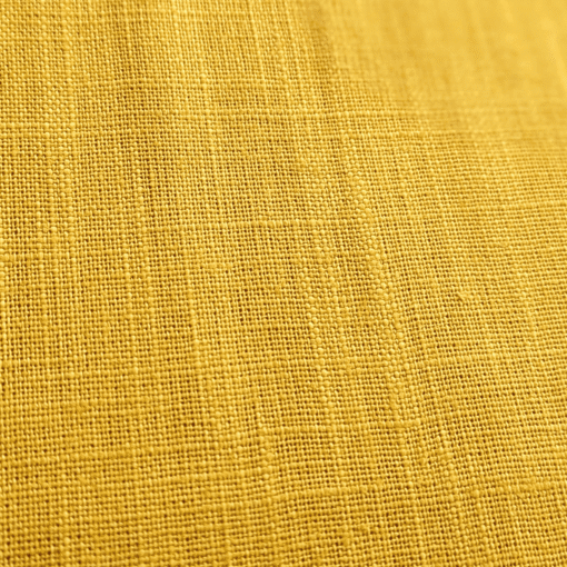 Yellow Gold Washed Linen Fabric 100% Linen Breathable Dress Material 136cm Wide