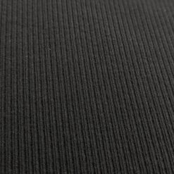 Black Ribbed Cotton Jersey Fabric 145cm Wide