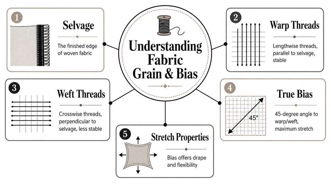 Understanding Fabric Grain and the Magic of the Bias