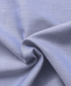 Hankerchief Aqua / White Linen Fabric Fine Lightweight