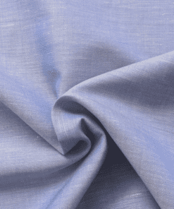 Hankerchief Aqua / White Linen Fabric Fine Lightweight