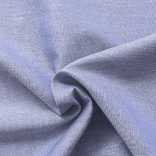 Hankerchief Aqua / White Linen Fabric Fine Lightweight