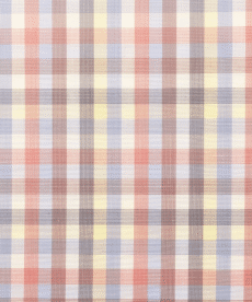 Multi Check 100% Pima Cotton Lawn Fabric Designer Deadstock By The Half Metre