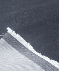 Blue Denim Fabric Mediumweight Cotton Blend Twill Weave