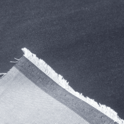 Blue Denim Fabric Mediumweight Cotton Blend Twill Weave