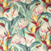 Exotic Flowers Print 100% Viscose Fabric 140cm Wide Per Half Metre