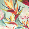 Exotic Flowers Print 100% Viscose Fabric 140cm Wide Per Half Metre