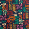 Mid-Century Modern Print 100% Cotton French Terry Jersey Fabric