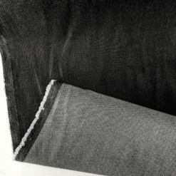 Black Denim 100% Lyocell Fabric Rigid 8oz Denim Extra Wide 175cm Wide Per Half Metre