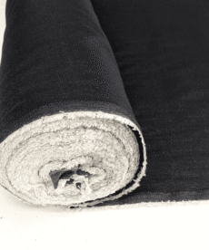 Black Denim 100% Lyocell Fabric Rigid 8oz Denim Extra Wide 175cm Wide Per Half Metre
