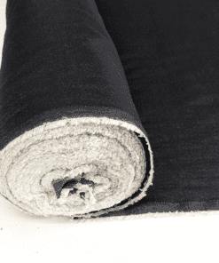 Black Denim 100% Lyocell Fabric Rigid 8oz Denim Extra Wide 175cm Wide Per Half Metre