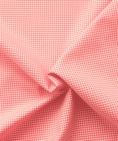 100% Cotton Shirting Fine Red Gingham Check