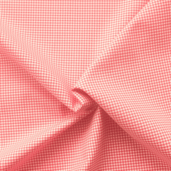 100% Cotton Shirting Fine Red Gingham Check
