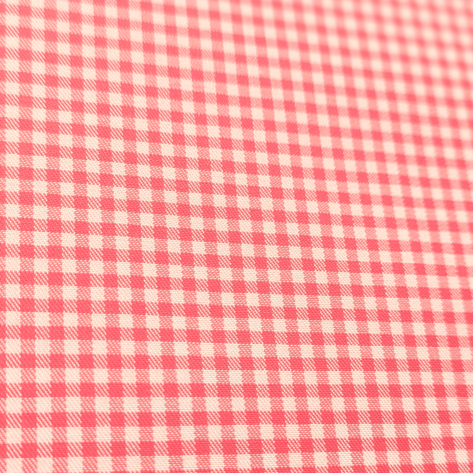 100% Cotton Shirting Fine Red Gingham Check Designer Deadstock 150cm Wide
