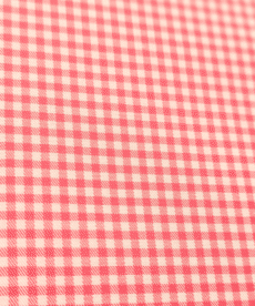 100% Cotton Shirting Fine Red Gingham Check Designer Deadstock 150cm Wide