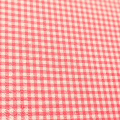 100% Cotton Shirting Fine Red Gingham Check Designer Deadstock 150cm Wide