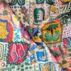 Summer Jungle 100% Cotton Sateen Fabric Lightweight 145cm Wide Per Half Metre