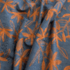 Embroidered Denim 100% Cotton Fabric 5oz Lightweight 135cm Wide Per Half Metre