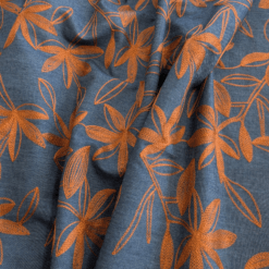 Embroidered Denim 100% Cotton Fabric 5oz Lightweight 135cm Wide Per Half Metre