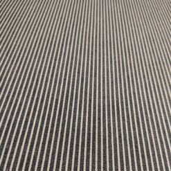 100% Cotton Woven Stripe Denim Fabric Designer Deadstock