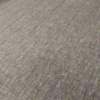 Chambray Linen Mix Fabric Chocolate, Pink & Metallic Lurex Stripe