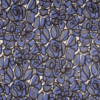 Cotton Pima Lawn Fabric Blue & Black Graphic Floral Print