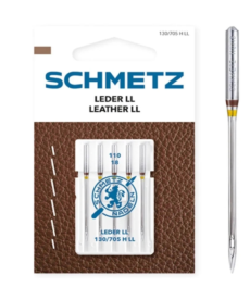 Schmetz Sewing Machine Needles - Leather - Size 110/18