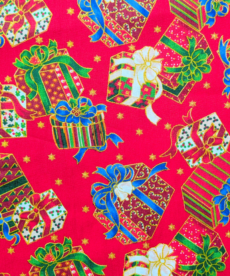 Christmas Presents Cotton Fabric 150cm Wide