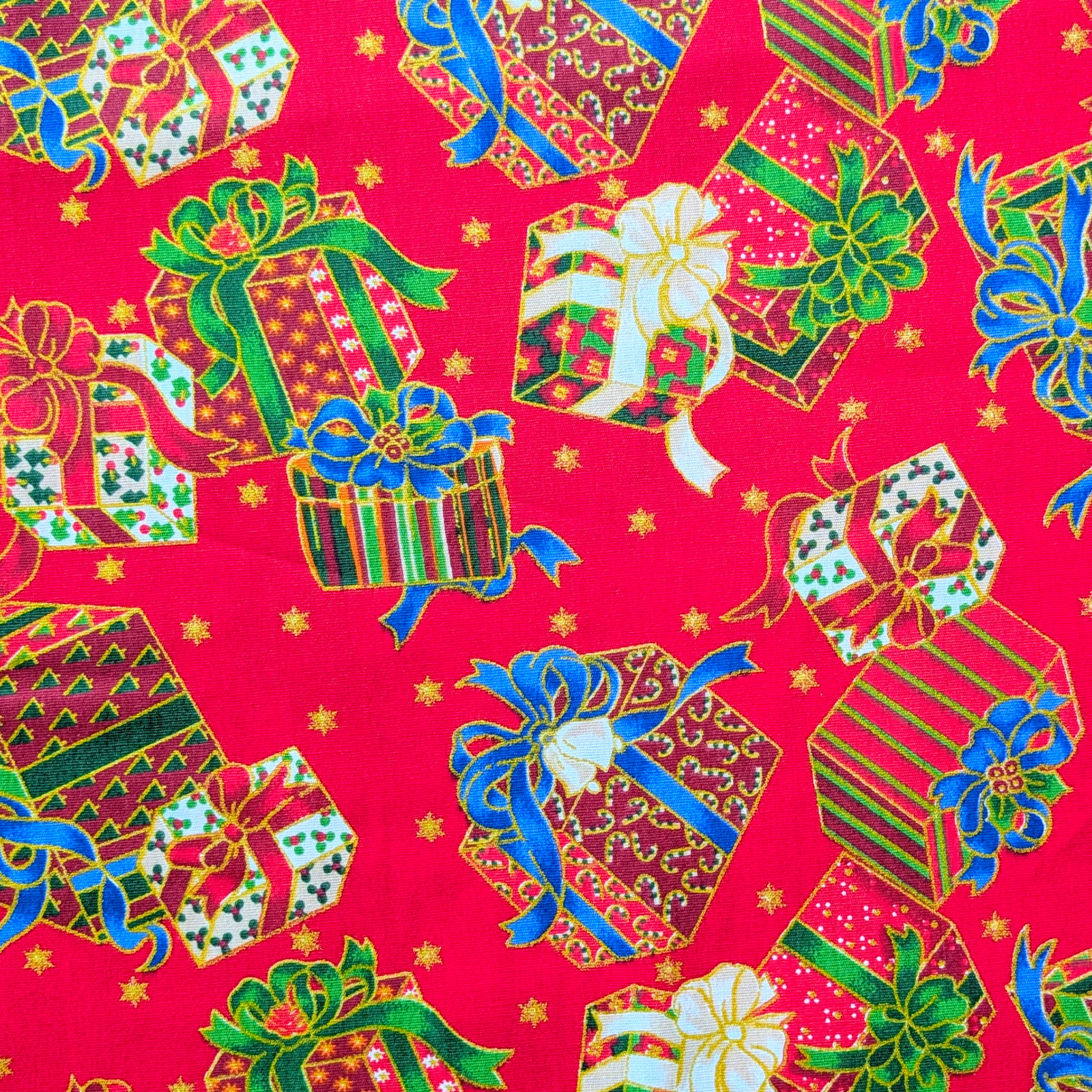 Christmas Presents Cotton Fabric 150cm Wide