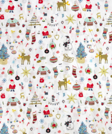 Christmas Things Cotton Fabric 145cm Wide