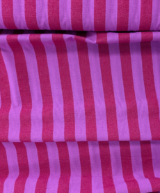 Yarn Dyed Washed Cotton Stripe Red And Pink