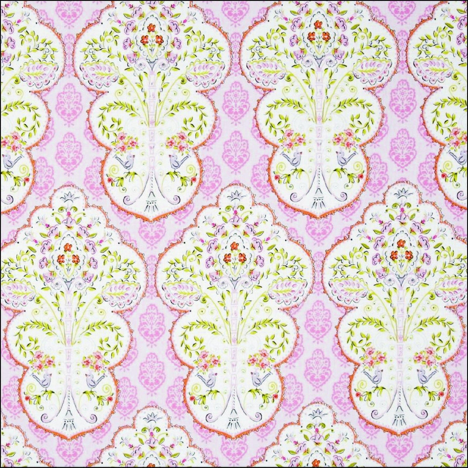 Cotton Fabric | Floral Panels on Pink Cotton | More Sewing